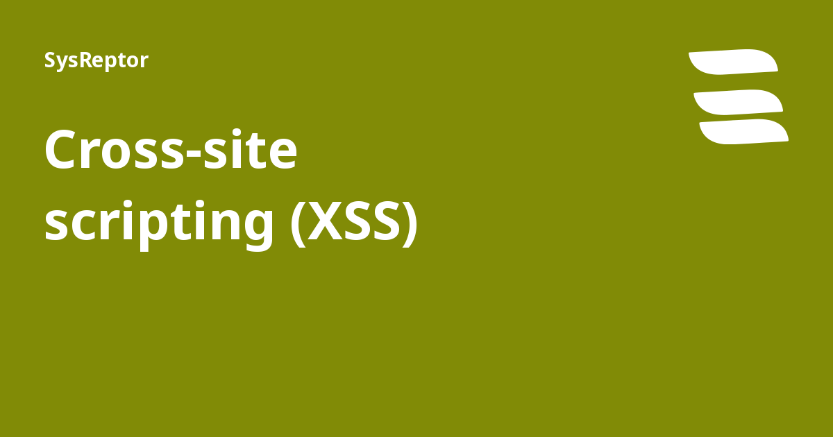 Crosssite scripting (XSS) SysReptor