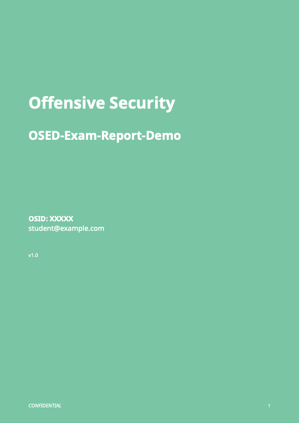 OSED Exam Report Demo