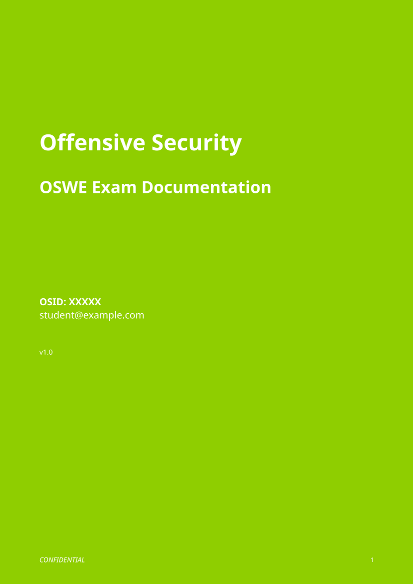 OSWE Exam Report Demo