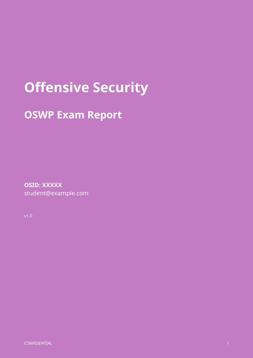 OSWP Exam Report Demo