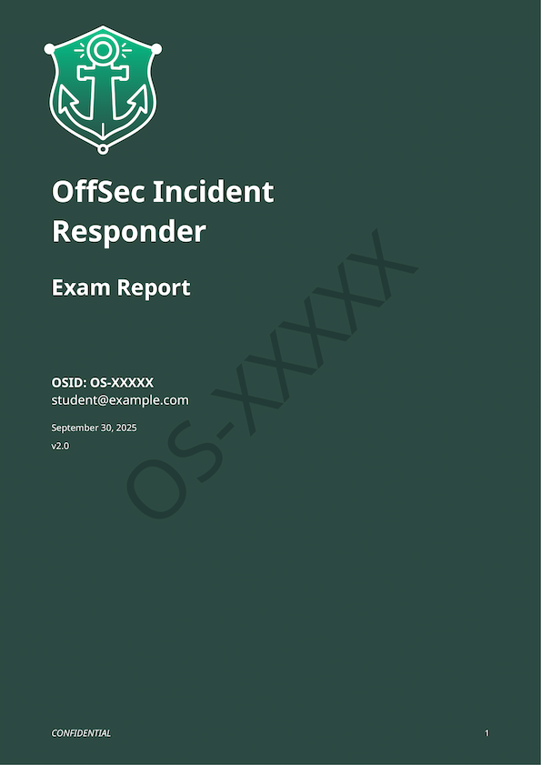 OffSec OSIR Exam Report Demo