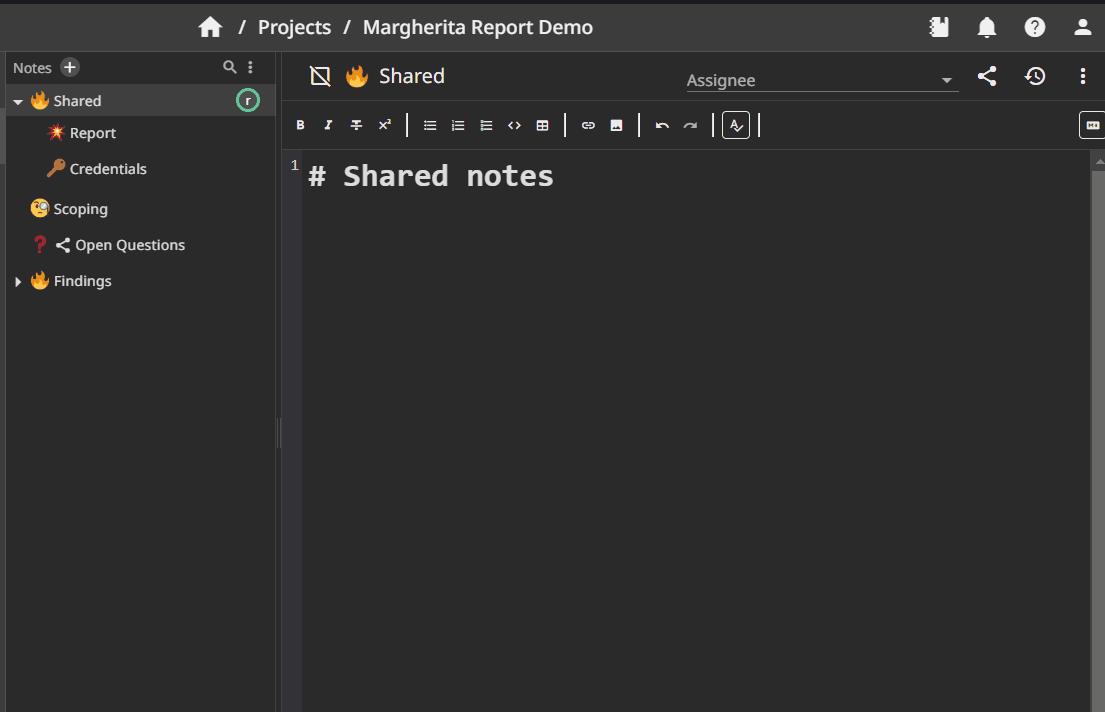 Share notes